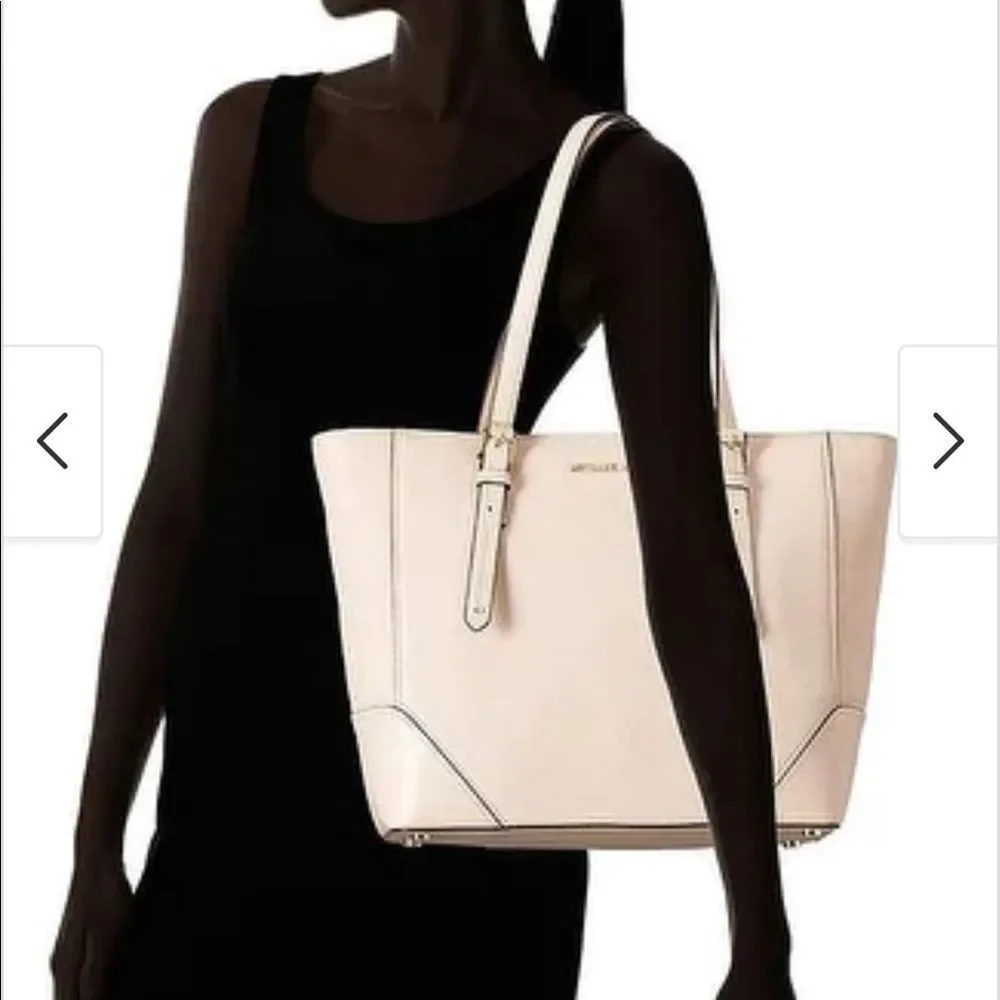 Michael Kors soft pink LG soft leather tote